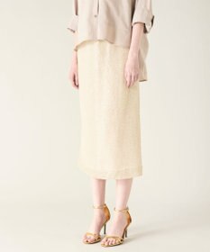 GRACE CONTINENTAL メッシュスパンコールタイトスカート