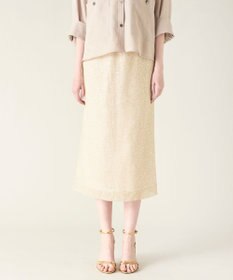 GRACE CONTINENTAL メッシュスパンコールタイトスカート