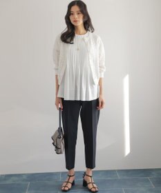 組曲 L 【先行予約・前後着用可】コットンフラワーレーシー カーディガン