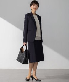 23区 【吸水速乾/UVカット/接触冷感】ストレッチジョーゼット シアーコンビ カットソー