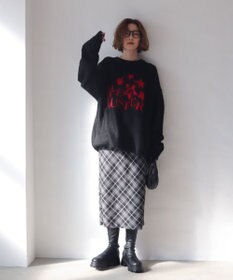 WEGO 【ユニセックス着用ITEM/MLサイズ展開/25年秋冬新作】ファジーグラフィックプルオーバー