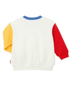 MIKI HOUSE HOT BISCUITS 【80-120cm】ビッグフェイスプリント 裏毛パイル素材 トレーナー