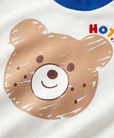 MIKI HOUSE HOT BISCUITS 【80-120cm】ビッグフェイスプリント 裏毛パイル素材 トレーナー