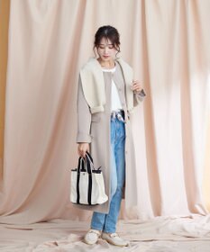 Tiaclasse 【ダブルストレッチ・洗える】ノーカラーAラインコート