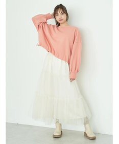 earth music&ecology 裏毛ドロストプルオーバー