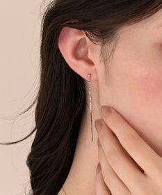 Phoebe 〈痛くないシリーズ/金属アレルギー対応〉ルミナスビジューライトフィットイヤリング 揺れる/パール