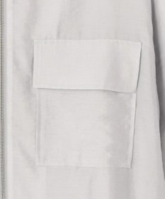 ICB 【洗える】リヨセルナイロンワッシャー ノーカラーブルゾン