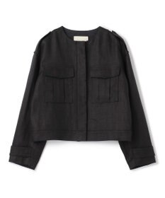 uncrave ヘリンボーン リネン ブルゾン（uncrave WHITE）