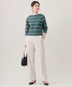 自由区 【WEB限定カラーあり・撥水加工・洗える】TRギャバストレート パンツ