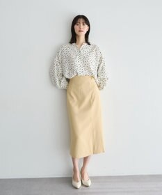 YECCA VECCA 2wayボリューム袖花柄ブラウス