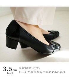 Pointer 日本製 本革バックルパンプス