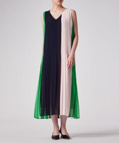 Paul Smith ブロッキング プリーツ ワンピース