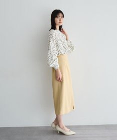 YECCA VECCA 2wayボリューム袖花柄ブラウス