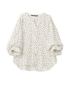 YECCA VECCA 2wayボリューム袖花柄ブラウス