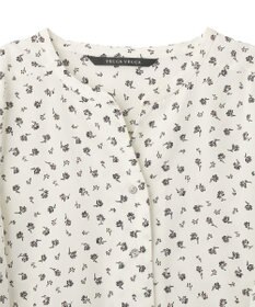 YECCA VECCA 2wayボリューム袖花柄ブラウス