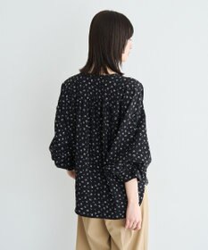 YECCA VECCA 2wayボリューム袖花柄ブラウス