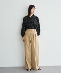 YECCA VECCA 2wayボリューム袖花柄ブラウス