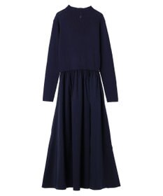 Green Parks AnriettMusee  リブニットドッキングワンピース