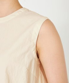 NAVE 【ReNAVE・洗える/撥水加工/接触冷感/UVケア/セットアップ】ナイロンタスラン ノースリブラウス