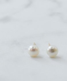 Phoebe 【K10】フォルムパールピアス/一粒パール/BOXつき