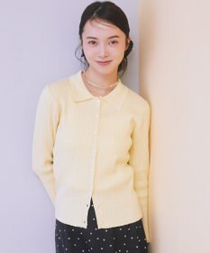 earth music&ecology レギュラーカラーニットカーディガン