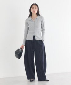 earth music&ecology レギュラーカラーニットカーディガン