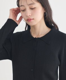 earth music&ecology レギュラーカラーニットカーディガン