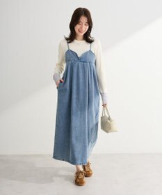 Green Parks デニムキャミワンピース