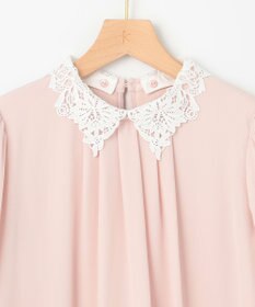 組曲 S 【WEB限定・2WAY】ジョーゼットシフォンレース襟 ブラウス