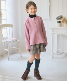 組曲 KIDS 【150-160㎝】フラワーキルト パーカー