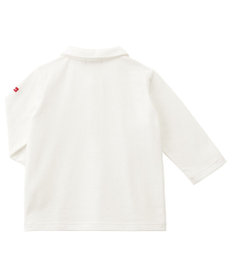 MIKI HOUSE HOT BISCUITS 【70-110cm】 くるま刺繍 長袖ポロシャツ