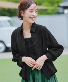 Tiaclasse 【洗える】スカラップニレースニットキャミソール