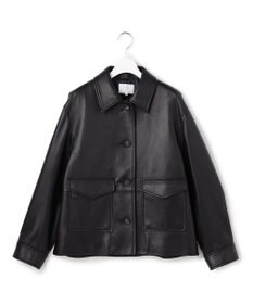 23区 L 【GOLD LABEL】ラムレザー アウトポケット ブルゾン