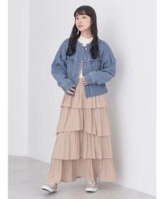 earth music&ecology フリルティアードスカート