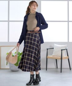 Tiaclasse 【安田美沙子さん着用】チェックプリーツスカート