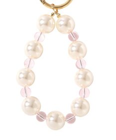 Maison de FLEUR ロゴリボンビッグパールビジューチャーム