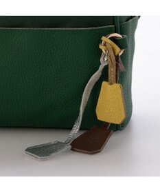 UNBILLION ペルケ perche / 牛革×ナイロンチェンジベルトキーチャームショルダー