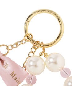 Maison de FLEUR ロゴリボンビッグパールビジューチャーム