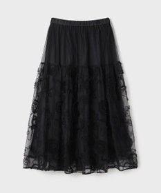 GRACE CONTINENTAL 刺繍チュールスカート
