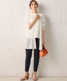 組曲 【WEB限定】シアーツイルジャージー ロングカーディガン