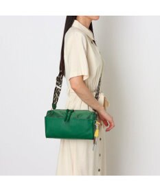 UNBILLION ペルケ perche / 牛革×ナイロンチェンジベルトキーチャームショルダー