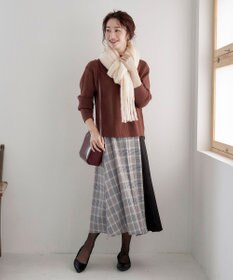 Tiaclasse 【SET UP】幅広いアイテムと相性抜群のニットトップスと女性らしさ溢れるスカートセット