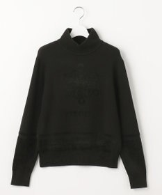 23区GOLF 人気ニットアイテムが今季も登場【WOMEN】【洗える】スノーモチーフ モックネックニット