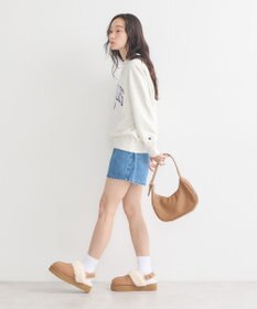 earth music&ecology チャンピオン　ｅｍａｅプリント裏毛プルオーバー