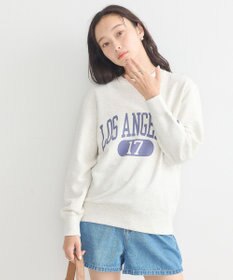 earth music&ecology チャンピオン　ｅｍａｅプリント裏毛プルオーバー