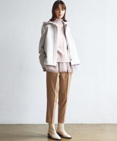 組曲 L ウールカシミヤミックス ロールネック ニット