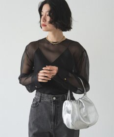 russet レザー巾着4WAYショルダーバッグ(CE-1454)