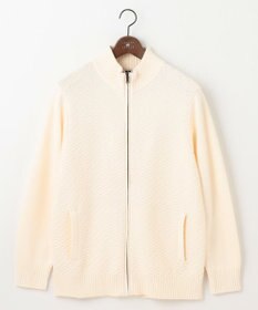 JOSEPH ABBOUD 【キングサイズ・25SS・洗える】バルキーニット ブルゾン