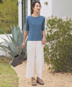 J.PRESS LADIES L 【洗える・抗菌防臭】VISCOSE STRETCH サマー ニット