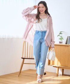 WEGO 【シワになりにくい/手洗い可】シアーBIGシャツ